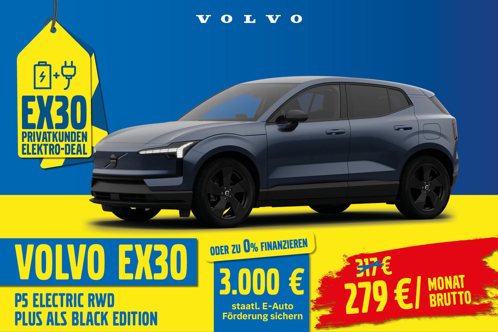 Volvo EX30 P5 Electric RWD Plus Black Edition