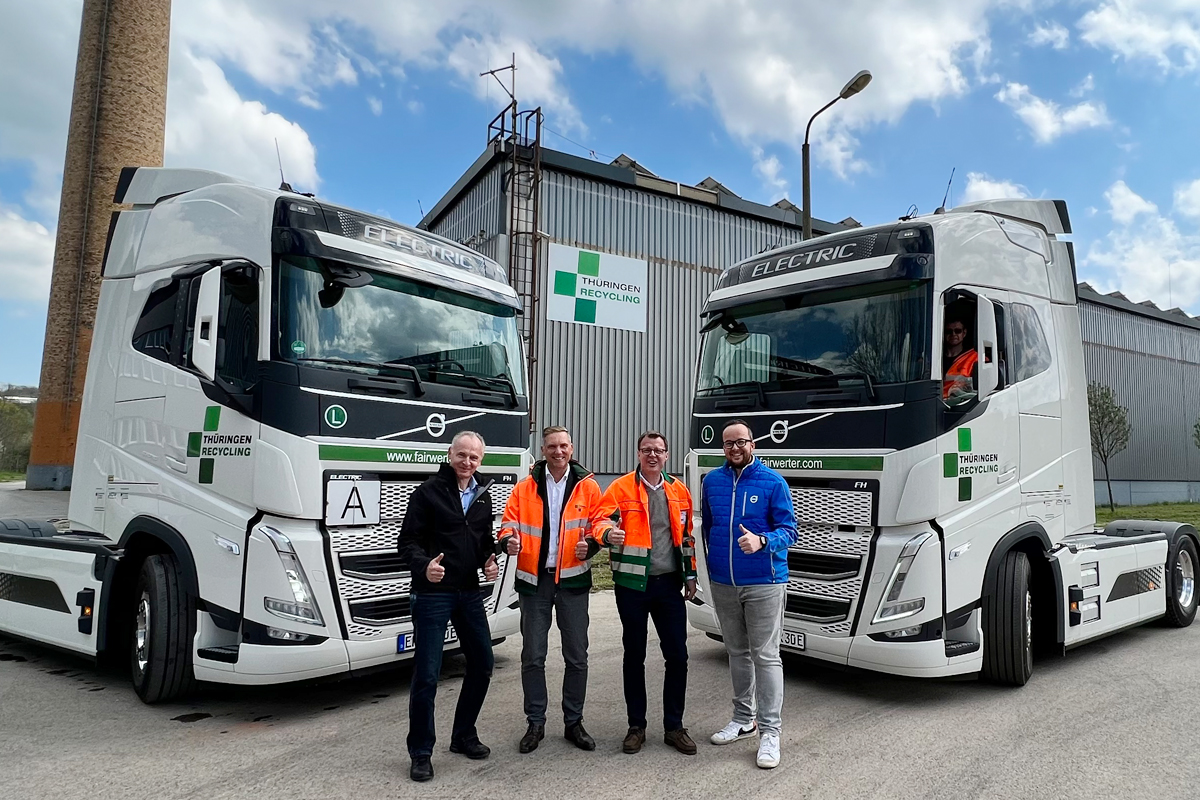 Volvo FH Electric - Jetzt schon 2x in Thüringen.