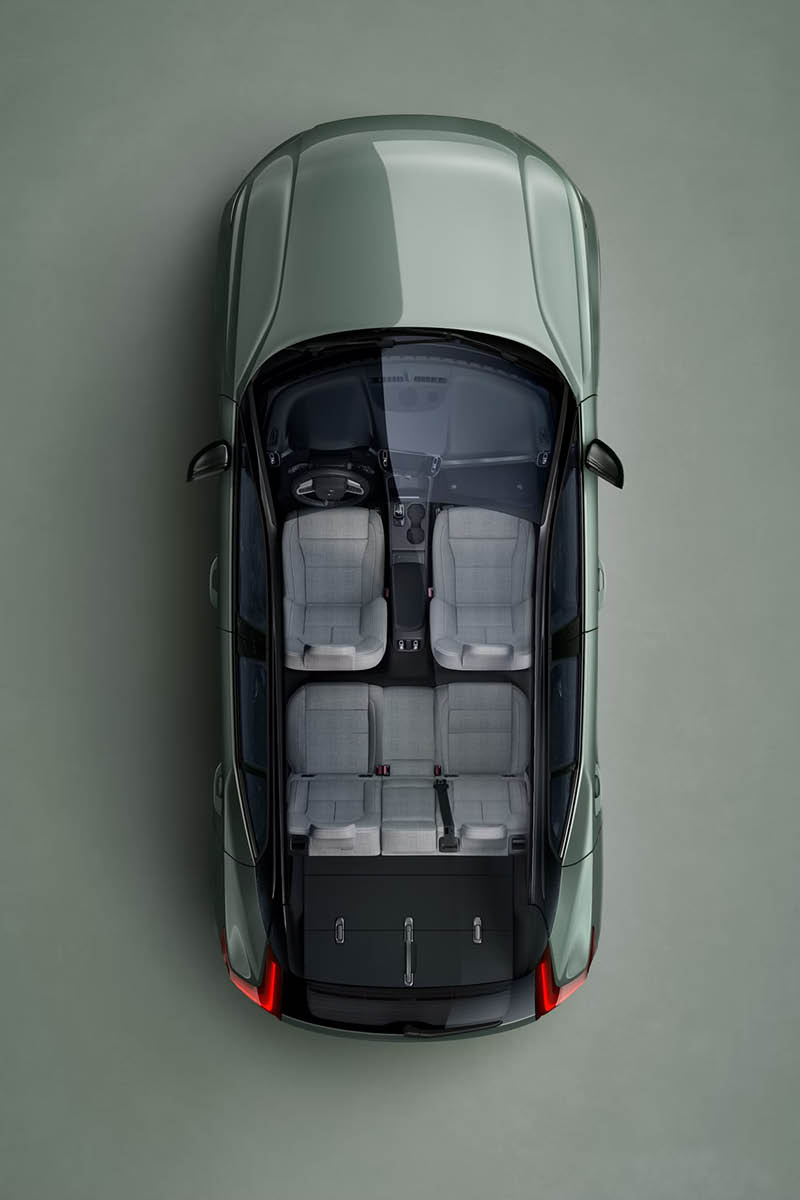 Volvo CX40, Ansicht von oben