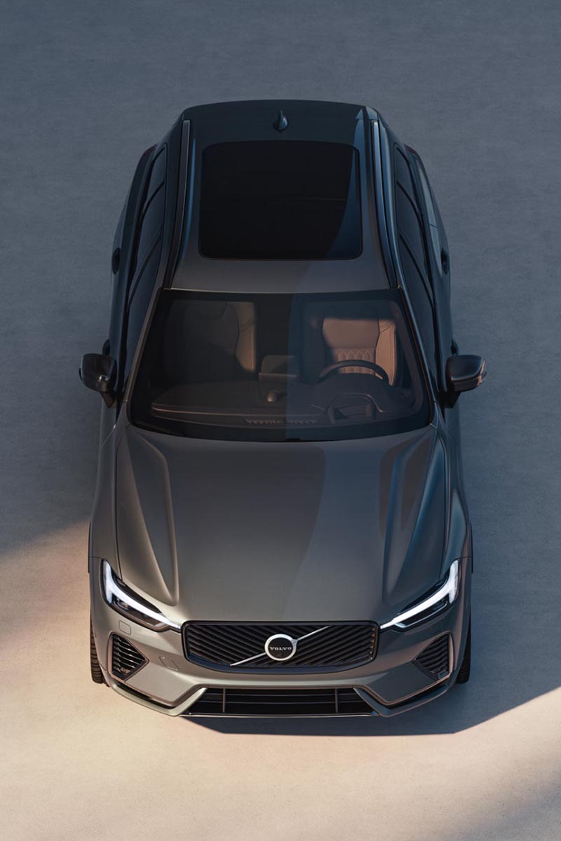 Bild zeigt das Facelift Modell des Volvo XC60 von oben