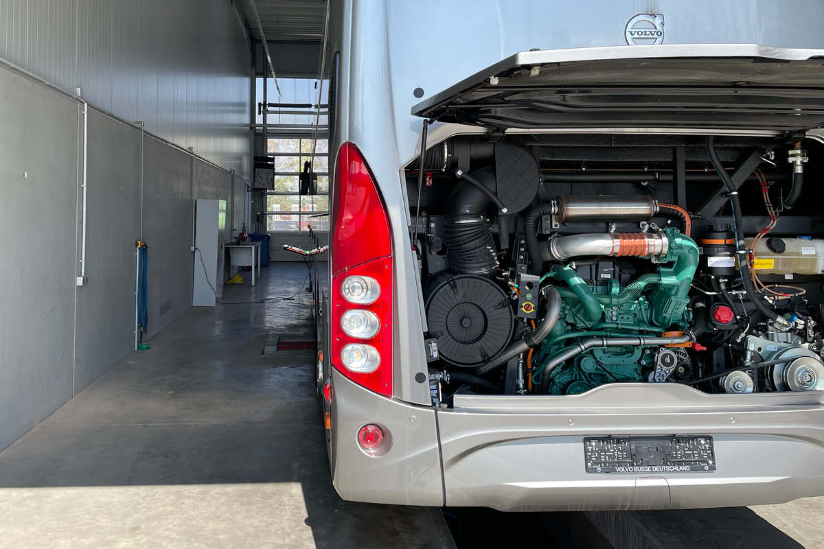 Bus Werkstatt Fahrzeug